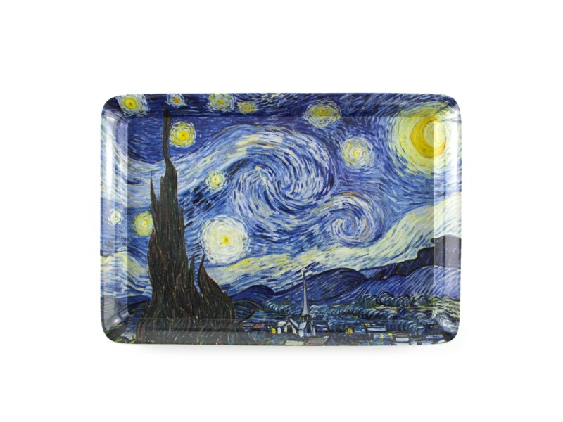 Mini plateau, 21 x 14 cm, Van Gogh,  Nuit étoilée