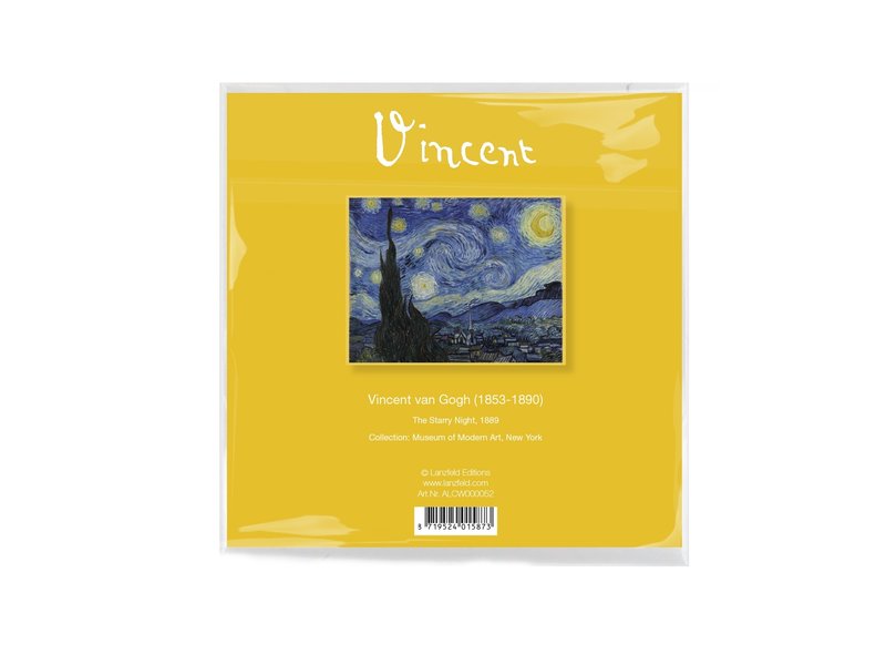 Brillenputztuch , Van Gogh, Sternennacht 15x15