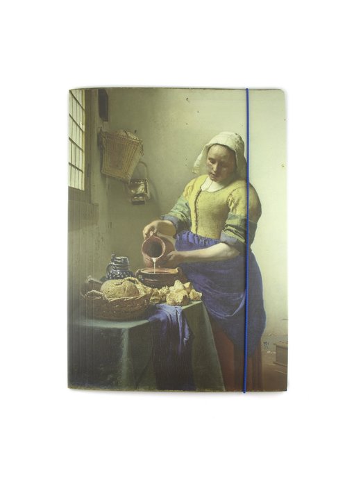 Porte-documents avec fermeture élastique, Vermeer, la laitière