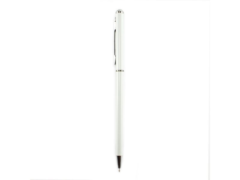 Stylo Blanc-Cristal avec strass à l'intérieur, stylo blanc-cristal