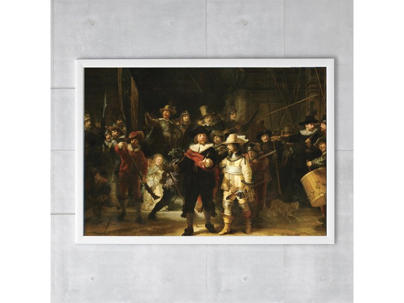 Cartel, 50x70, Rembrandt, La Guardia Nocturna