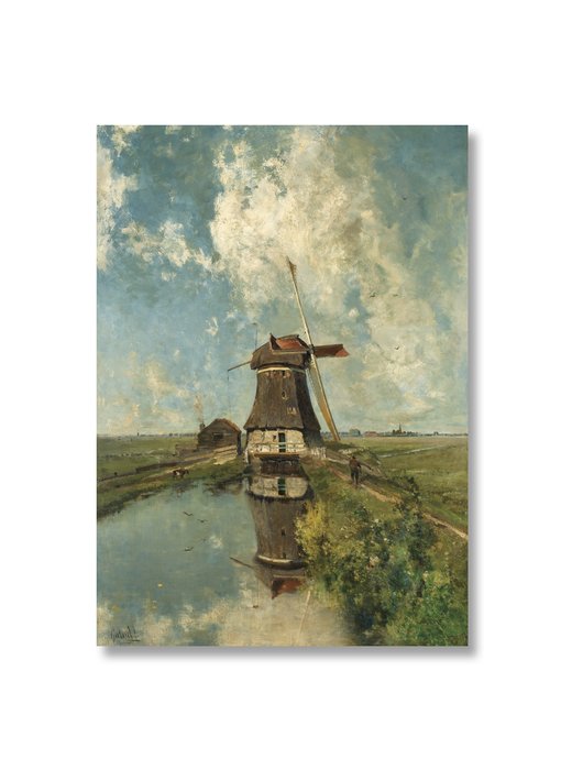 Poster, 50x70, Windmill "In the month of July", Gabriel