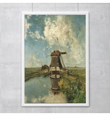 Poster, 50x70, Windmill "In the month of July", Gabriel