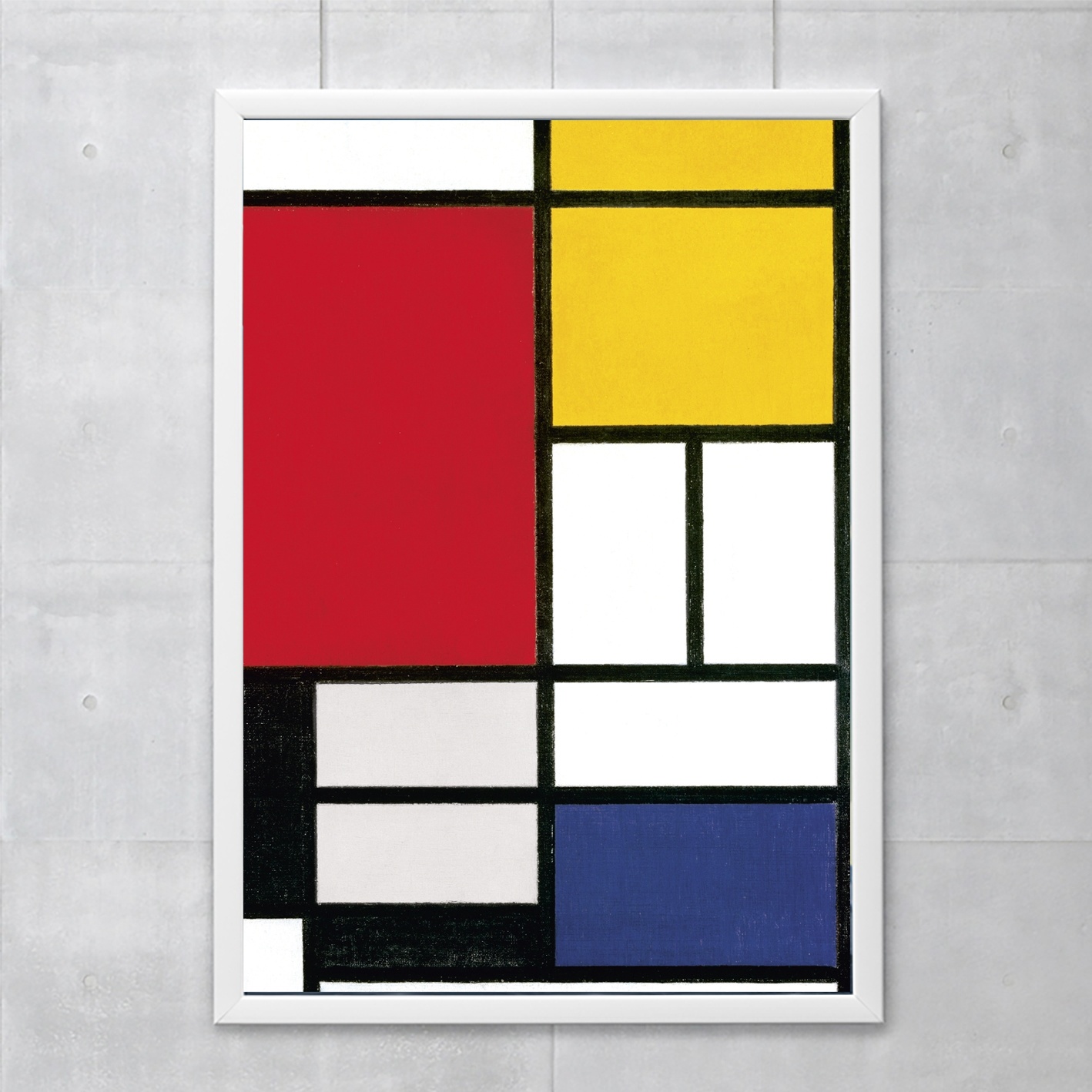 streepje De eigenaar Fonetiek Poster 50x70, Mondriaan | Museum Webshop - Museum-Webshop