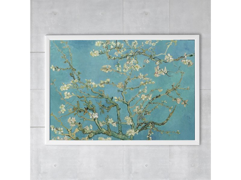 Cartel, flor de almendro, Van Gogh