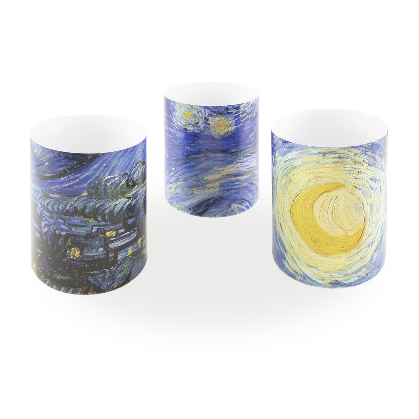 - 5.75 x 2 x 2 Inches Ceramic Tealight Parastone Van Gogh 1889 Starry Night 