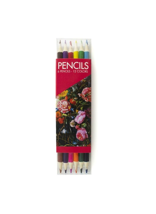 Ensemble de crayons de couleur, De Heem, Vase avec fleurs