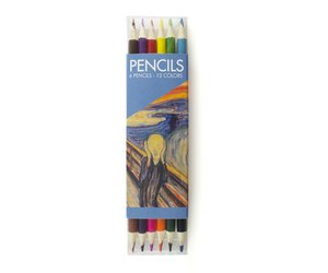 Ensemble de crayons de couleur, Munch, Le cri