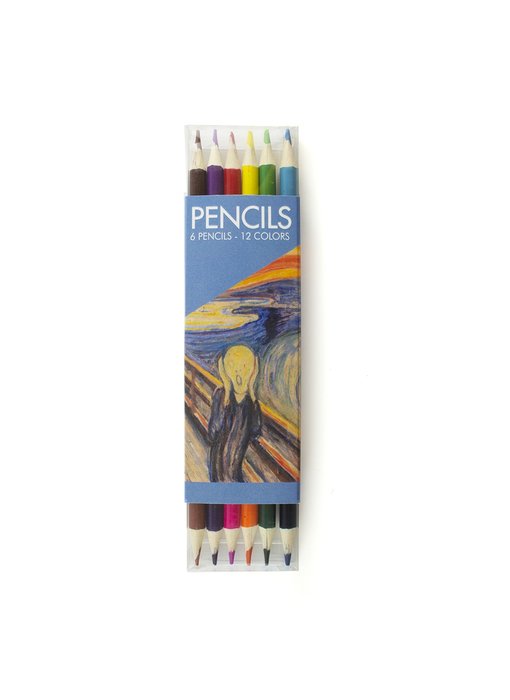 Ensemble de crayons de couleur, Munch, Le cri