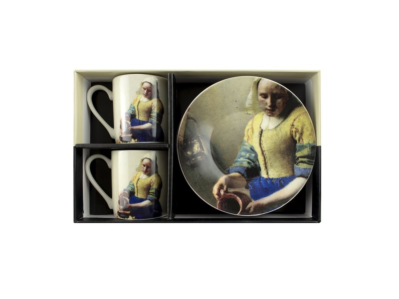 Service à expresso, Vermeer, laitière, Rijksmuseum