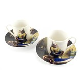 Espresso set, Vermeer, Milkmaid, Rijksmuseum