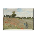 Imán de nevera, campo con amapolas, Monet