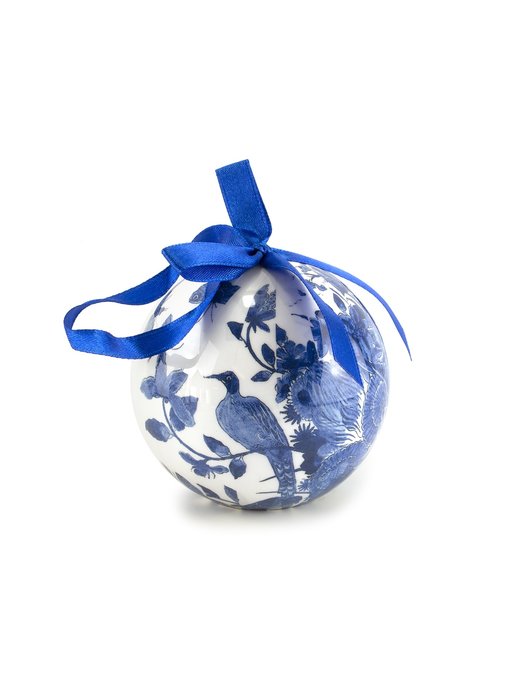 Christmas Bauble, Delft Blue Birds, unbreakable