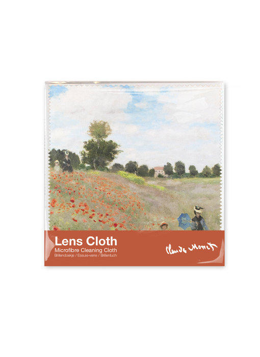 Chiffon de nettoyage pour lentilles Monet, champ avec coquelicots