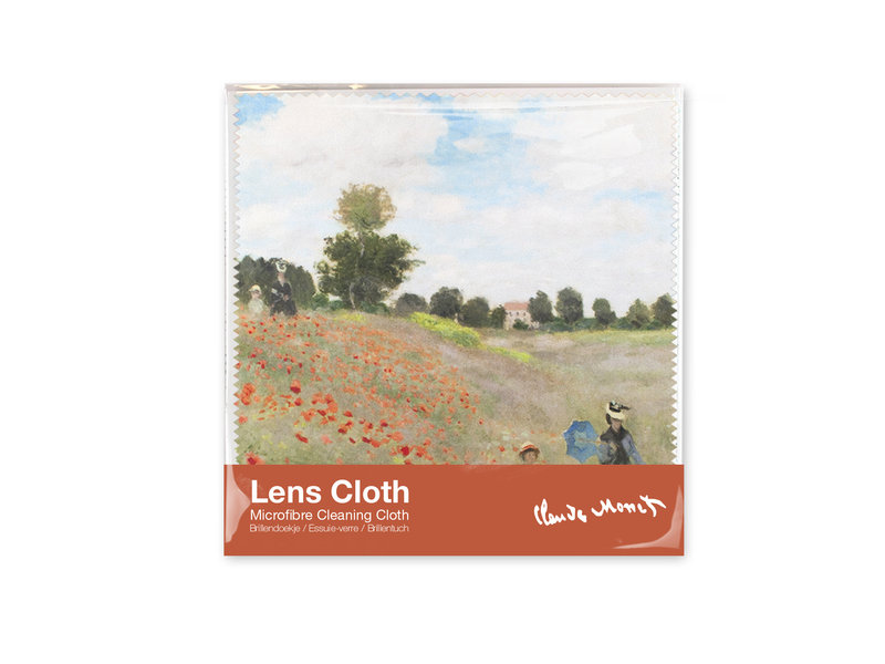 Lens cloth, Monet, field with poppies