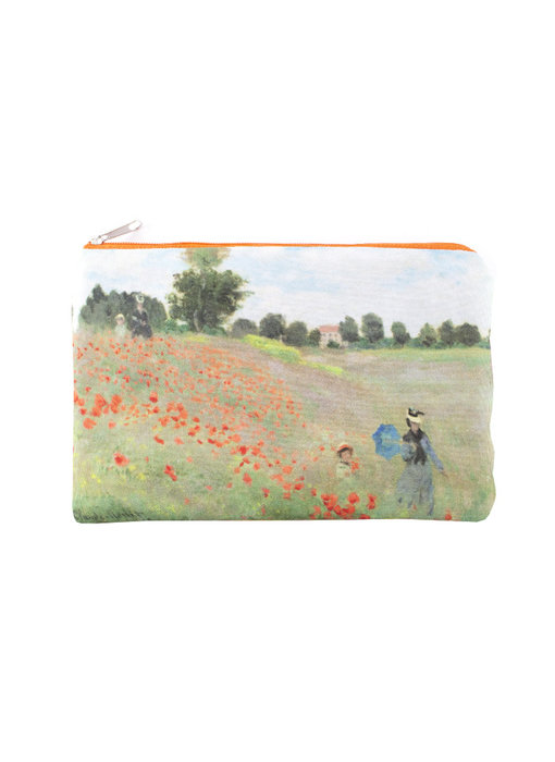 Beutel, Monet, Feld mit Mohnblumen