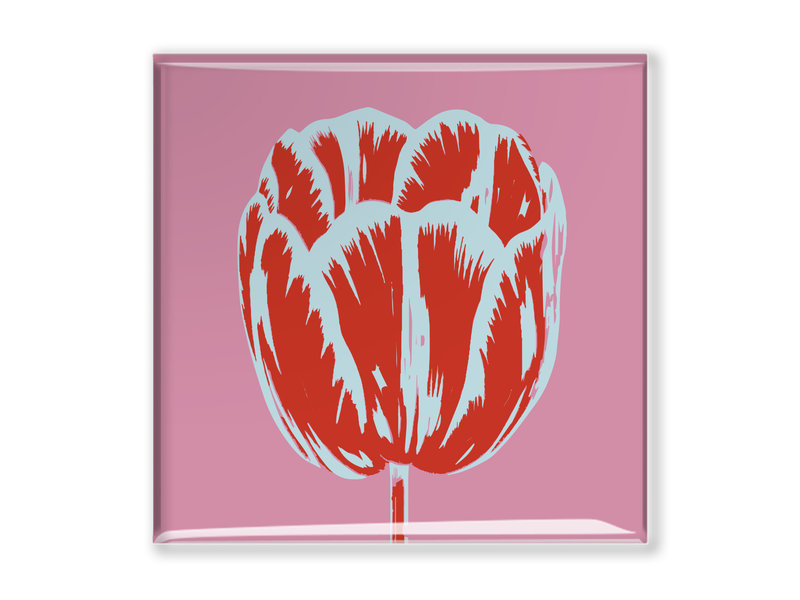 Fridge magnet, Tulip Pop line Pink