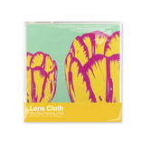 Lens cloths W, 15x15, Tulip Pop Line Green