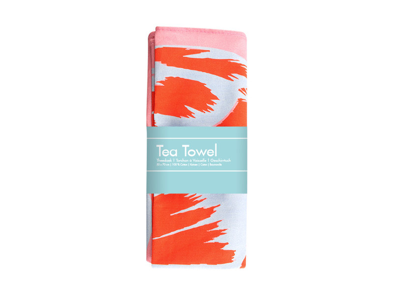 Tea Towel, Tulip Pop line Pink