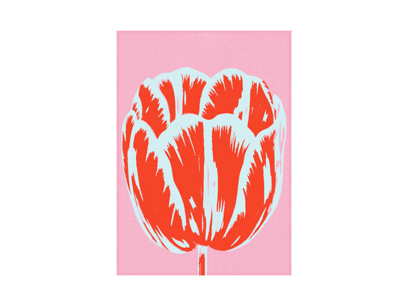 Tea Towel, Tulip Pop line Pink