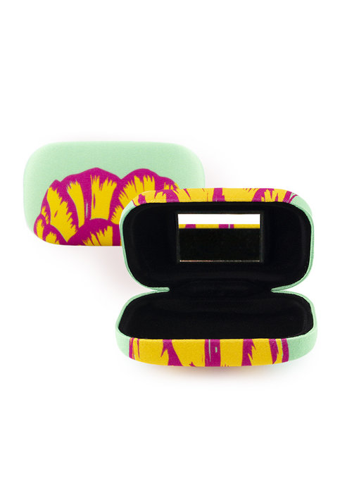 Lipstick/ lens/ travel box, Tulips, Pop Line green