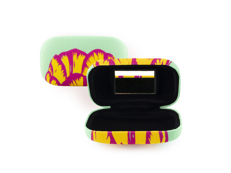 Lipstick/ lens/ travel box, Tulips, Pop Line green