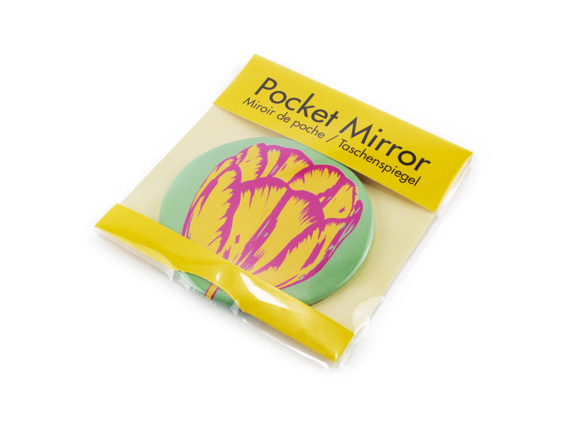 Miroir de poche, Ø 80 mm, Tulip Pop Line Green