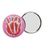 Taschenspiegel, Ø 80 mm, Tulip Pop Line Pink
