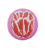 Pocket Mirror , Ø 80 mm, Tulip Pop Line Pink