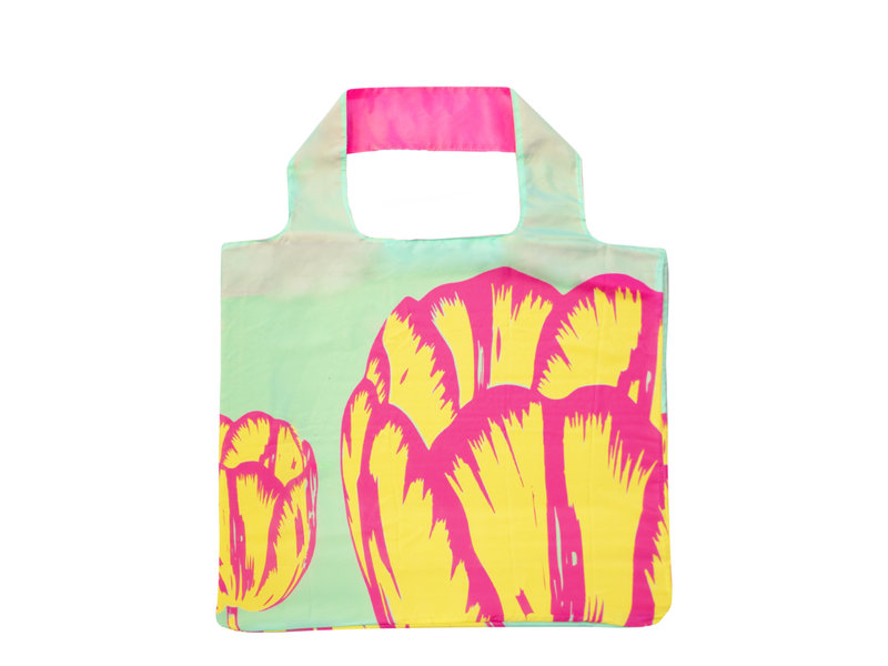 Shopper foldable  , Tulip Pop Line Green