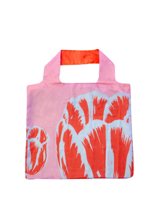 Opvouwbare shopper, Tulip Pop Art Lijn Roze