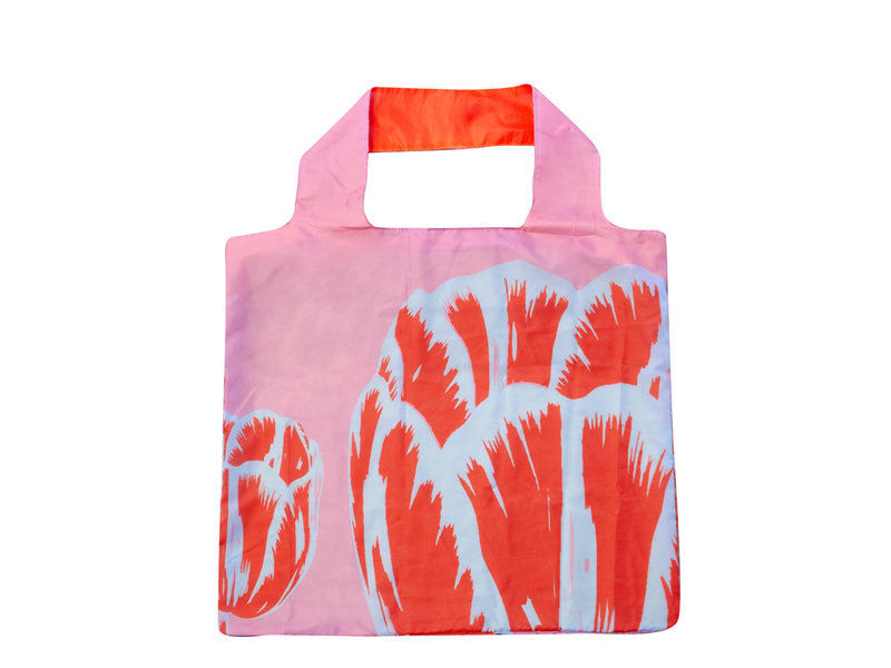 Foldable shopper, Tulip Pop Art Line Pink