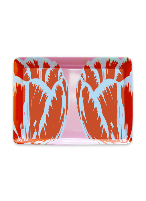 Serving Tray 21 x 14 cm,  Tulip Pop Line pink