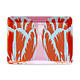 Mini dienblad , 21 x 14 cm, Tulip Pop Line Roze