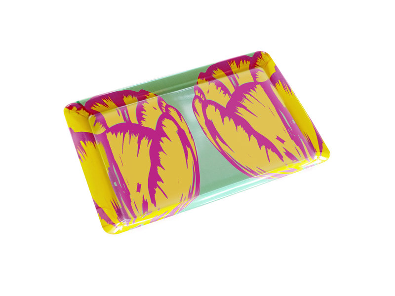 Serving Tray, Mini , Tulip Art Pop Line green