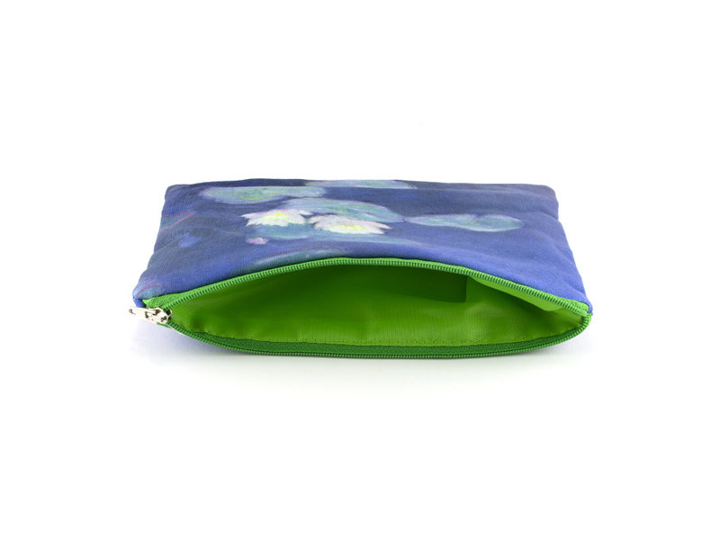 Pouch / make-up bag, Monet, Water lilies in evening light