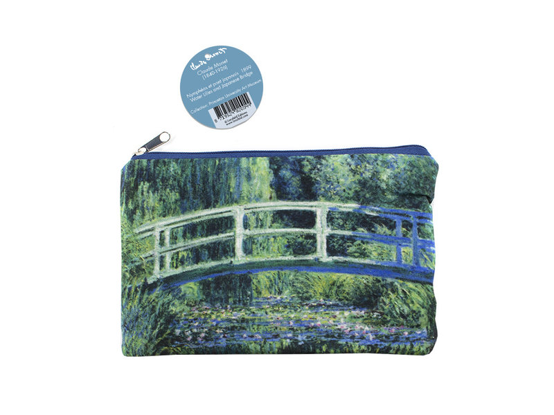 Pencil case / make-up bag, Japanese bridge, Monet