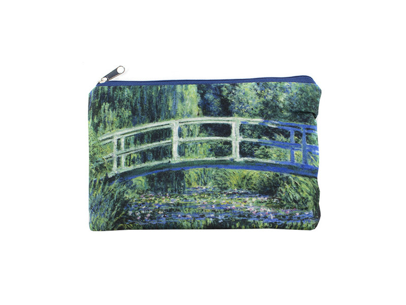 Pencil case / make-up bag, Japanese bridge, Monet