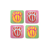 Dessous de verre,  lot de 4, OTulip Pop Line