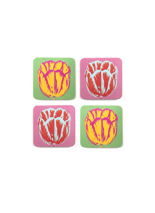 Dessous de verre,  lot de 4, OTulip Pop Line