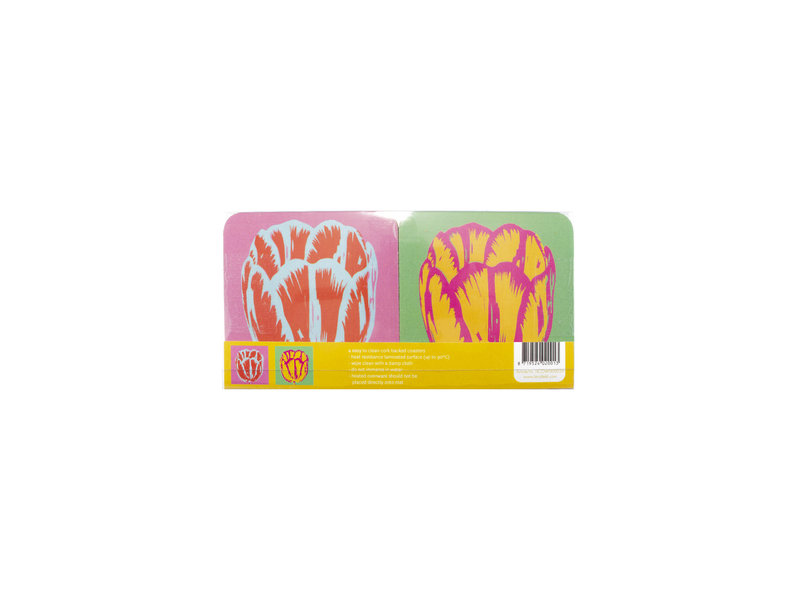 Coasters , Set van 4, Tulip Pop Line