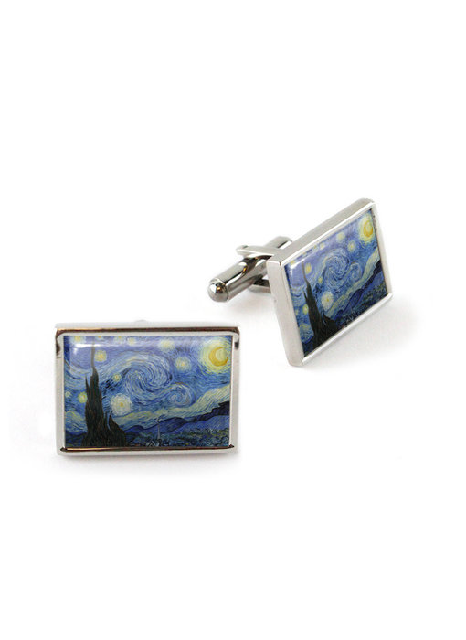 Cufflinks, Starry Night, Van Gogh