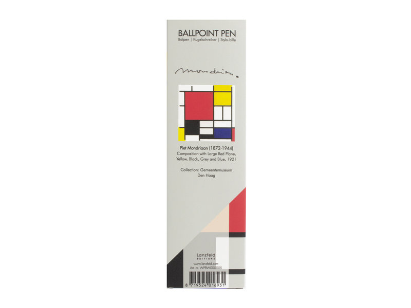 Bolígrafo en caja, Mondrian