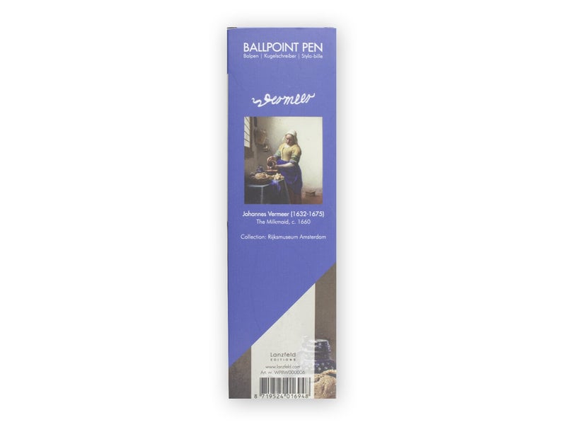 Ballpen in box,  Vermeer, The Milkmaid