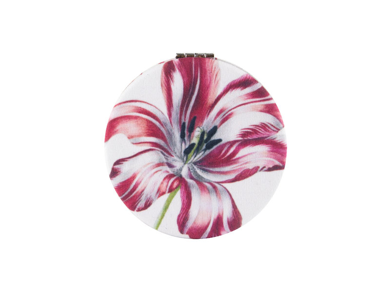 Folding pocket mirror,microfiber, Merian, Three tulips