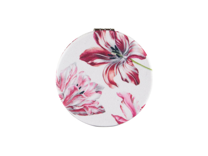 Miroir de poche pliant, microfiber, Merian, Trois tulipes