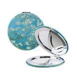 Miroir de poche pliant, microfiber, Van Gogh, fleur d'amandier