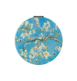 Miroir de poche pliant, microfiber, Van Gogh, fleur d'amandier