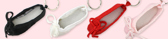 Ballet Shoe Key Rings