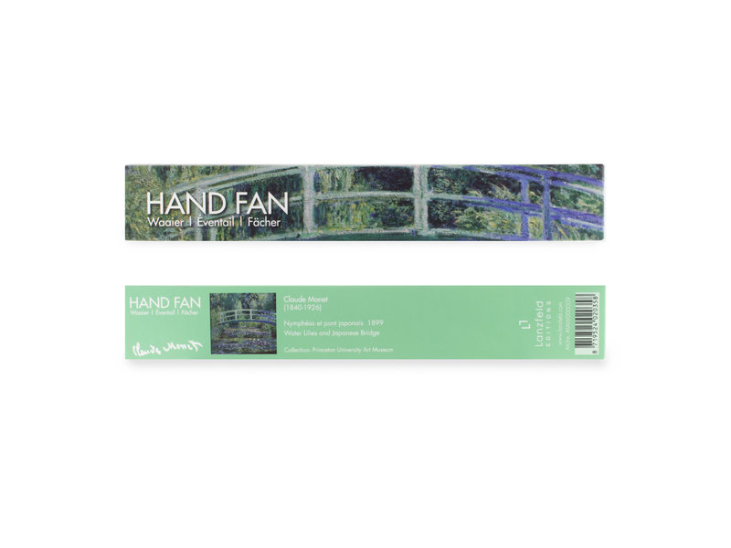 Hand fan, Monet, Japanese bridge